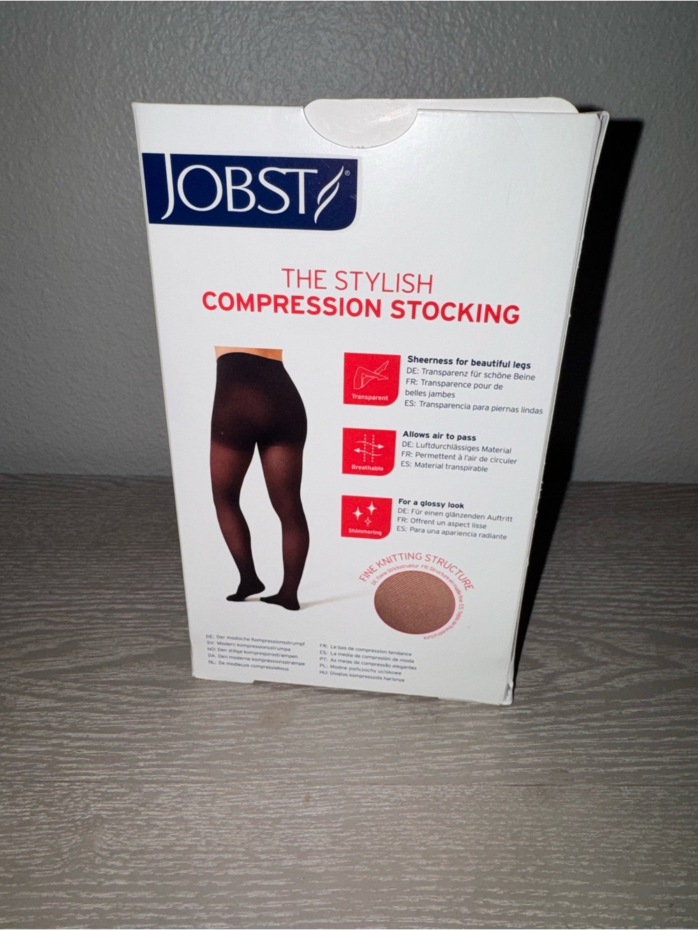 JOBST Ultra Sheer medical compression stockings. Size small/petit -navy 15-20 - Picture 3 of 6